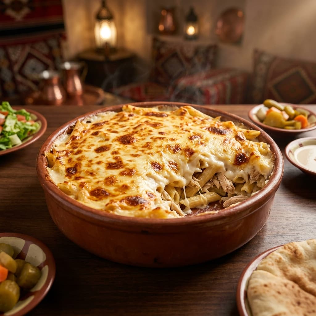 ​مكرونة بشاميل فراخ