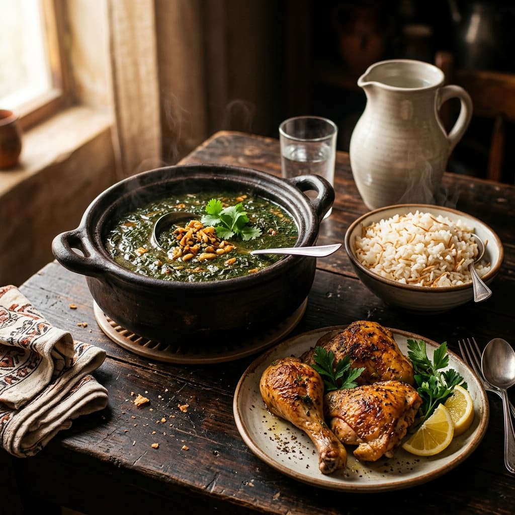 سر طشة الملوخية المصرية